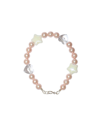 [S925 Sterling Silver] ESME BRACELET POWDER PINK