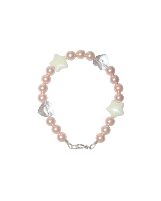 [S925 Sterling Silver] ESME BRACELET POWDER PINK