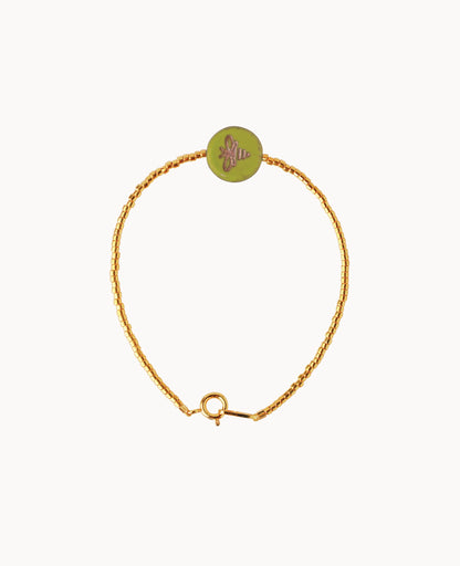 BUSY BEE BRACELET - AVOCADO