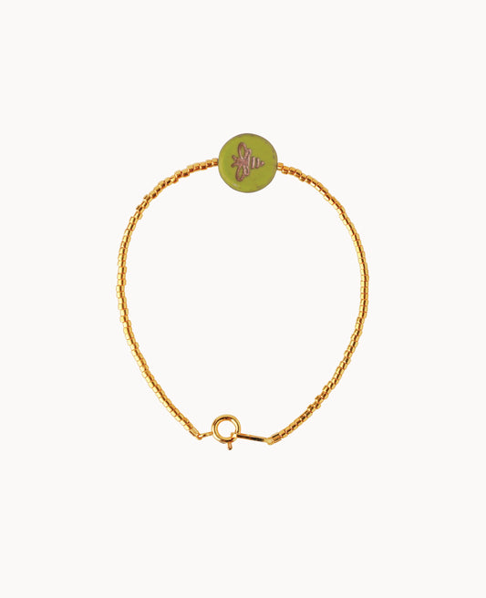 BUSY BEE BRACELET - AVOCADO