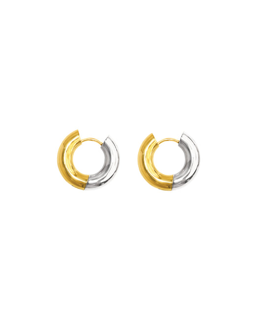 [Stainless Steel] CHELSEA TWO TONE HOOPS