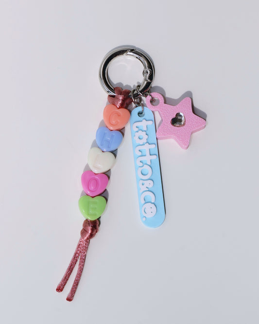 [CUSTOMISABLE] WISH UPON A LOVE BAG CHARM - PINK STAR