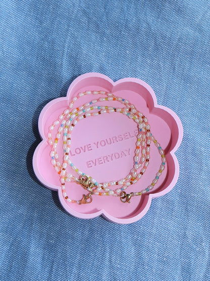 SUKEY ANKLET - PINK/YELLOW