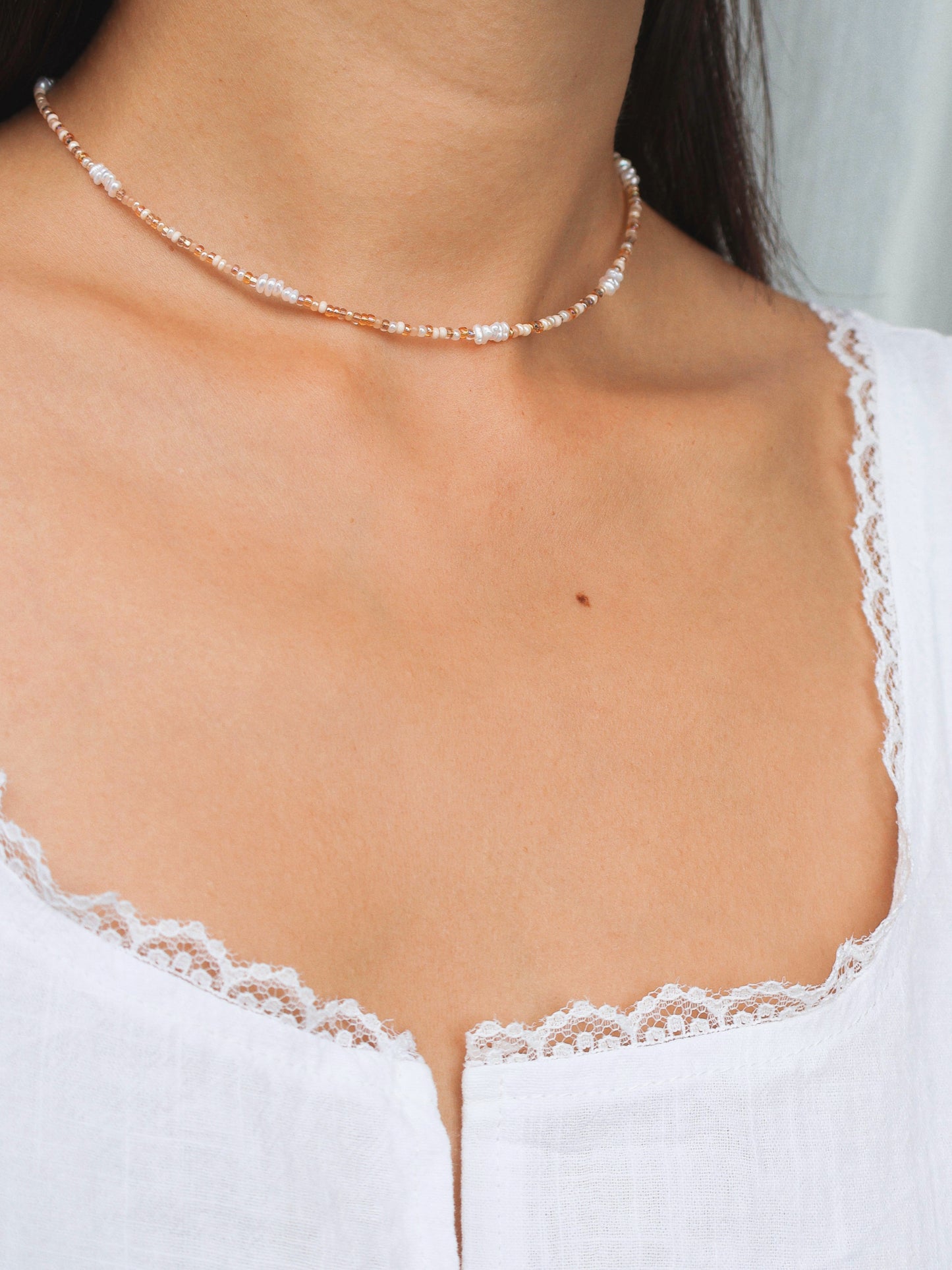 [14k Gold Filled] BREE CHOKER - PASTEL