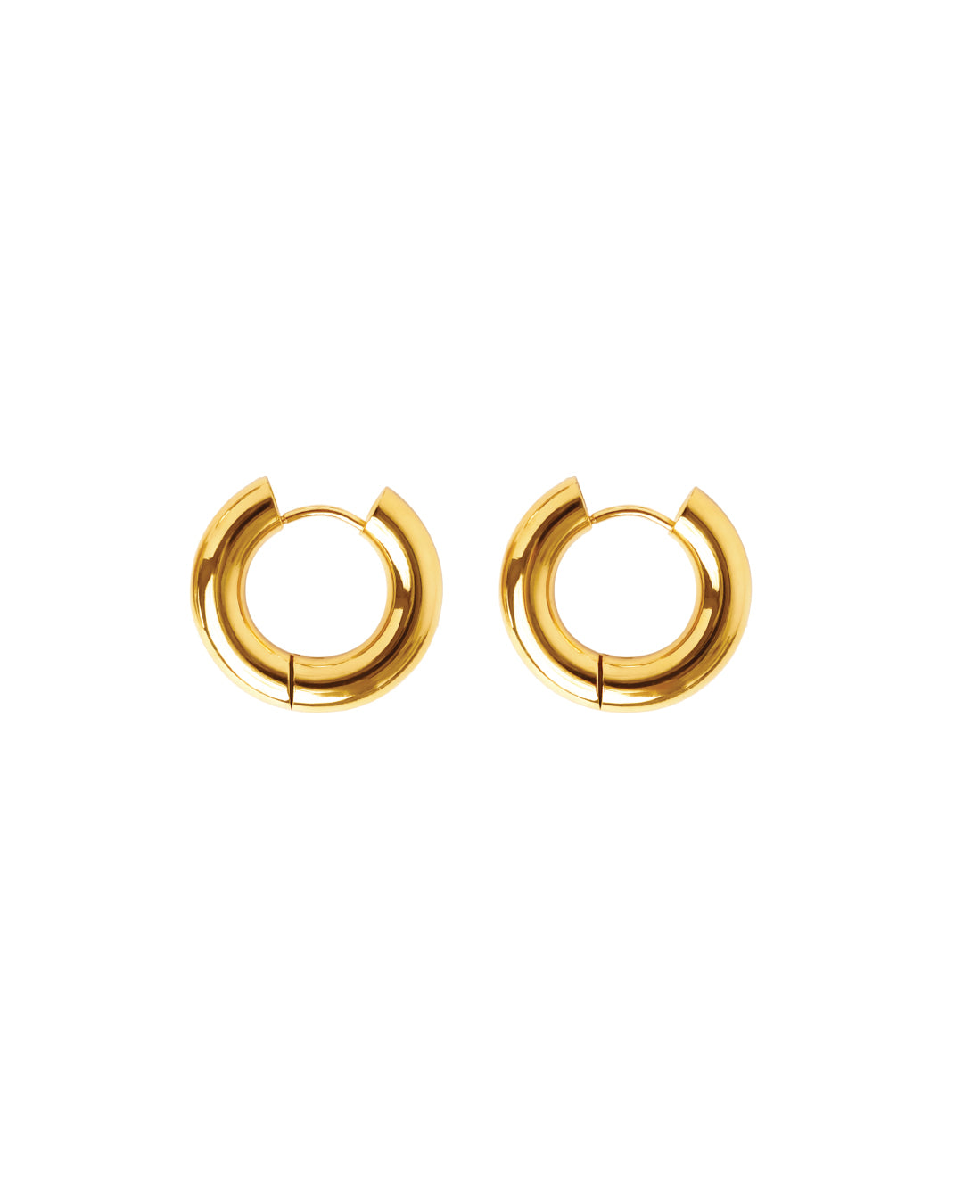 [Stainless Steel] GEMMA HOOPS GOLD