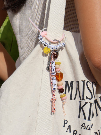 MR SMILEY GOOD VIBES BAG CHARM