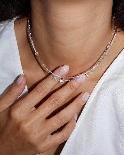 [S925 Sterling Silver] QUINN CHAIN NECKLACE