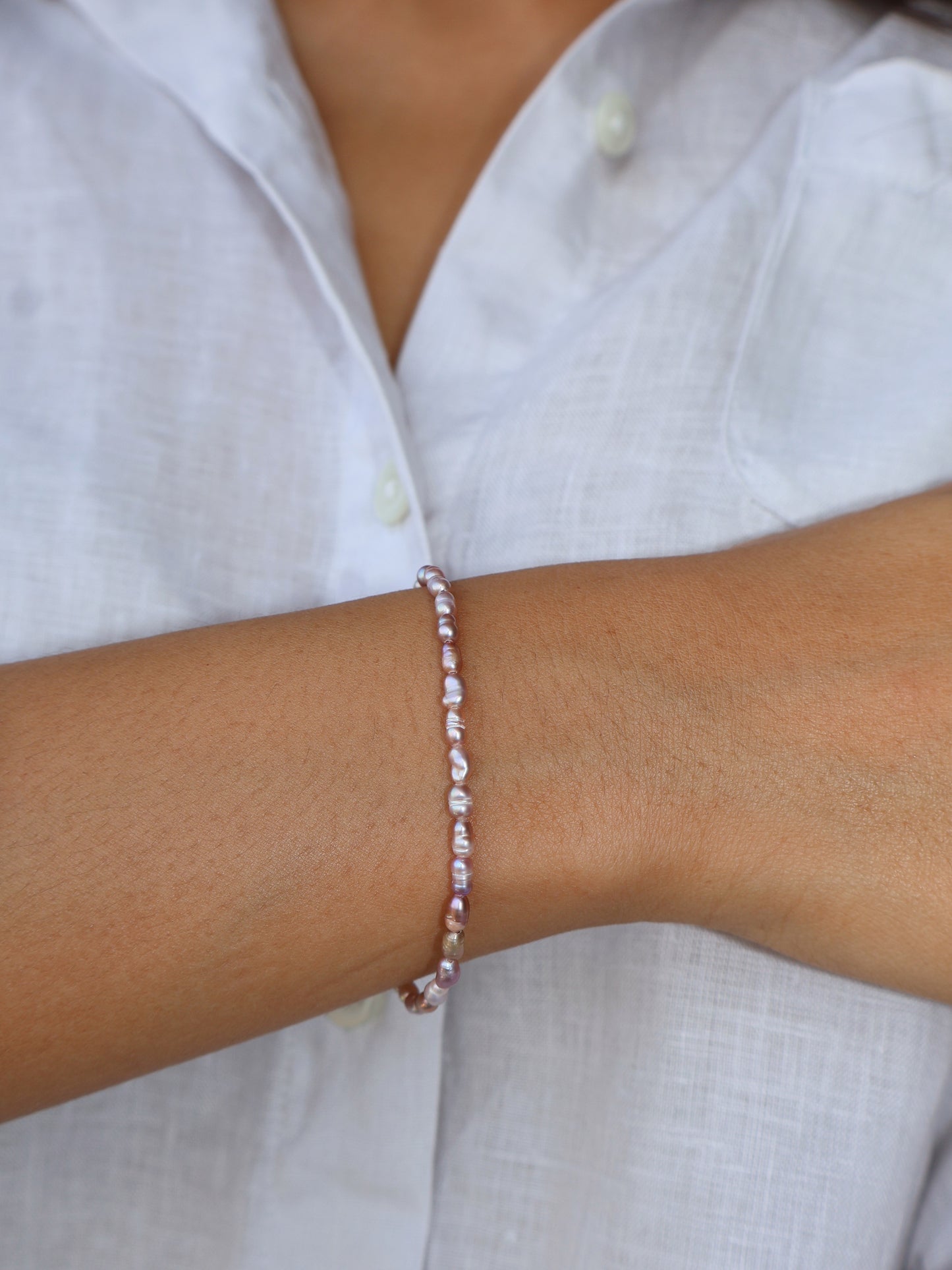 [14k Gold Filled] BELLE RIVES BRACELET - LILAC