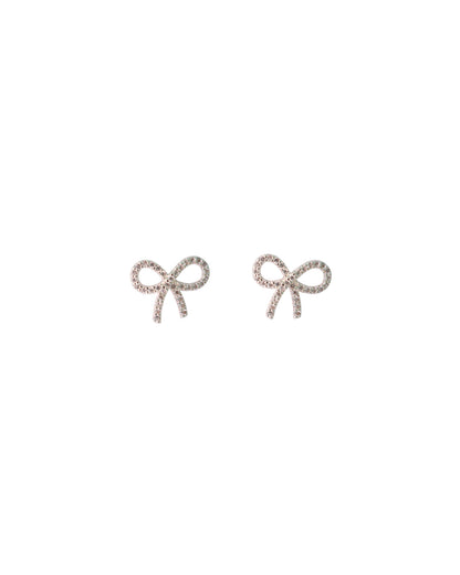 SERI BOW STUDS SILVER