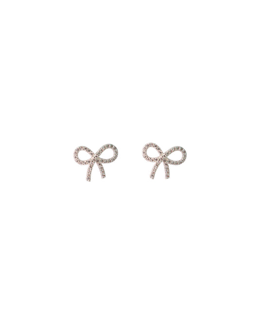 SERI BOW STUDS SILVER