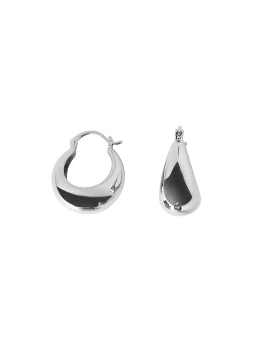 TIA CHUNKY HOOPS SILVER