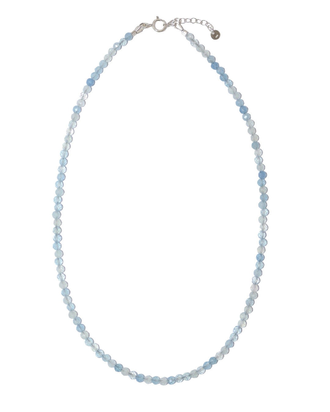 [S925 Sterling Silver] AQUAMARINE CHOKER