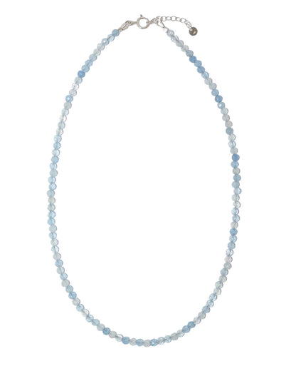[S925 Sterling Silver] AQUAMARINE CHOKER