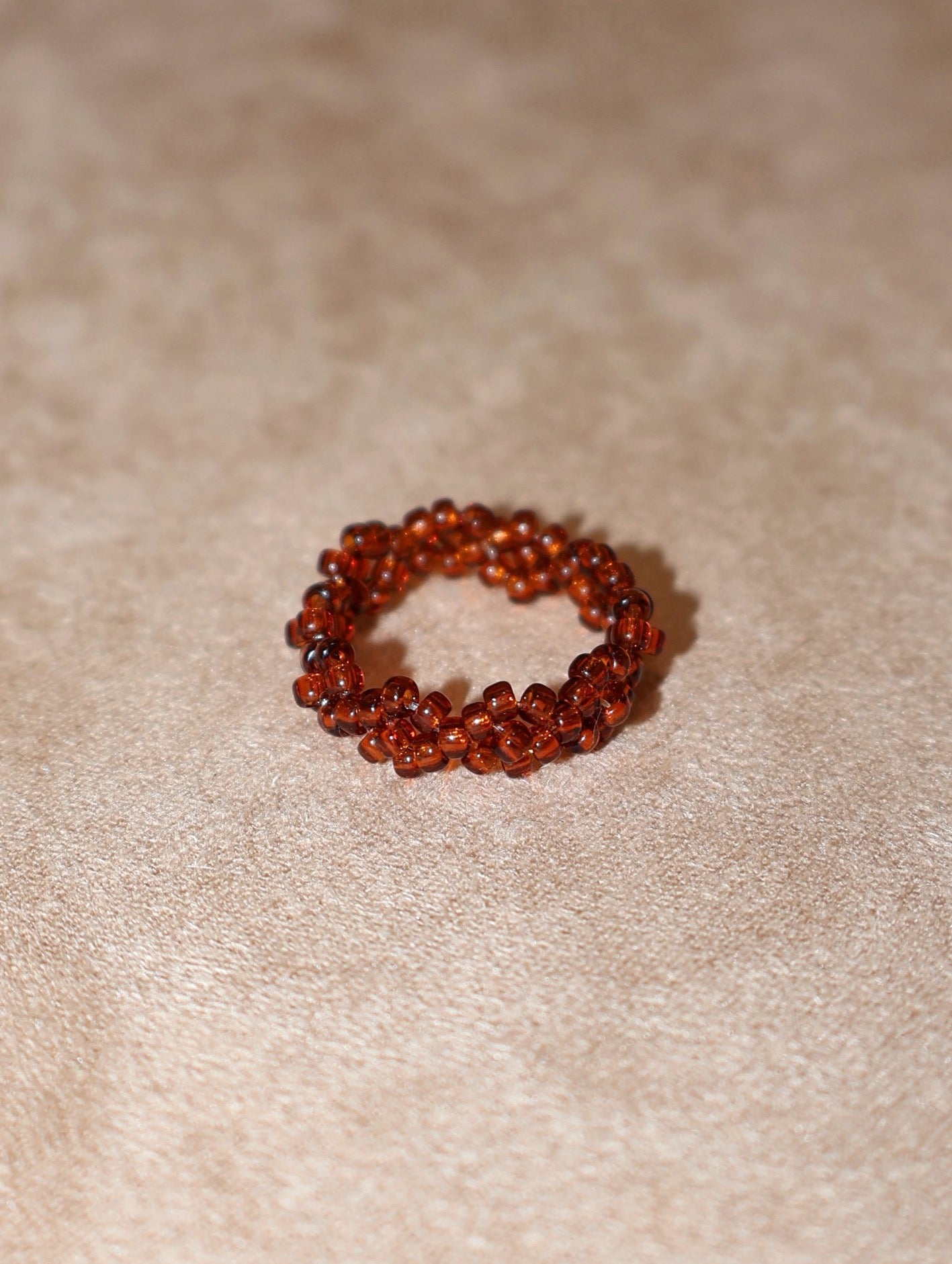 BLOOM RING - SOFT BROWN