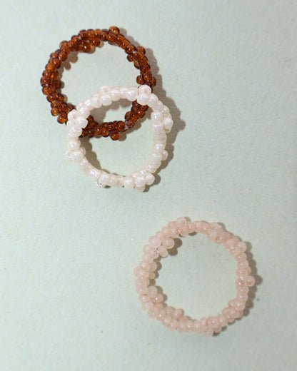 BLOOM RING - SOFT BROWN