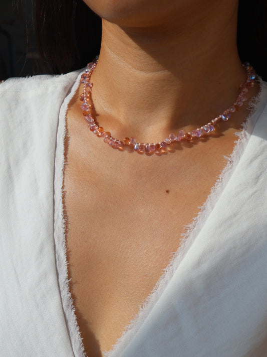 CAMILLE NECKLACE - BLUSH PINK