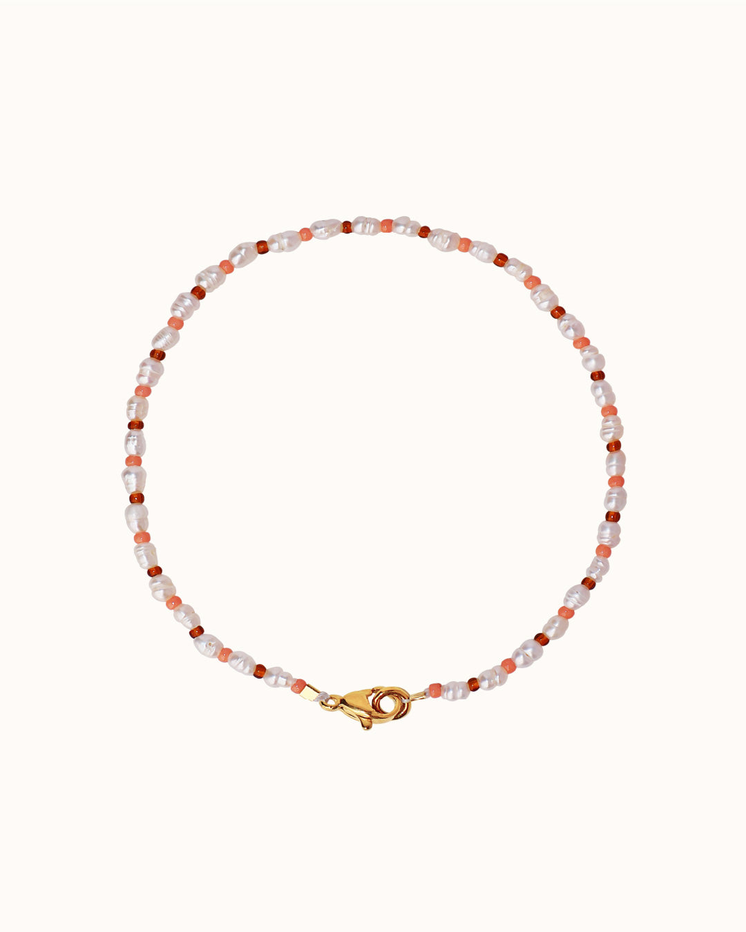 SUKEY ANKLET - PEACH/BROWN