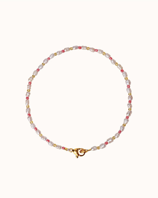 SUKEY ANKLET - PINK/YELLOW
