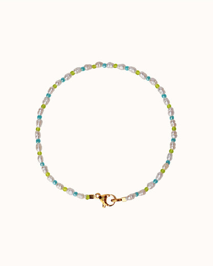SUKEY ANKLET - GREEN/TURQUOISE